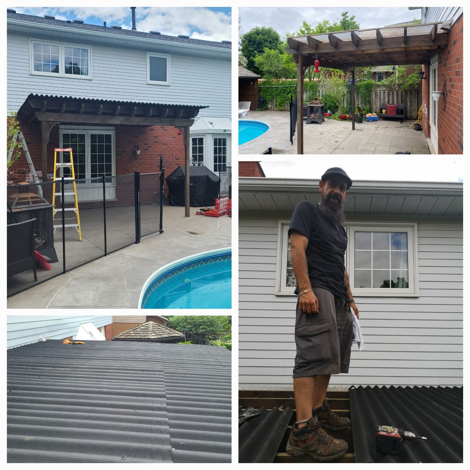 Gutter cleaning and roof inspection